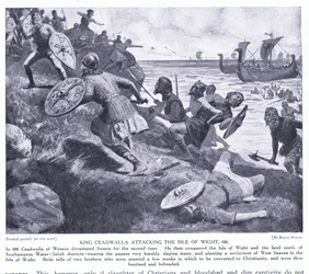 König Ceadwalla greift die Isle of Wight an, 686 n. Chr.